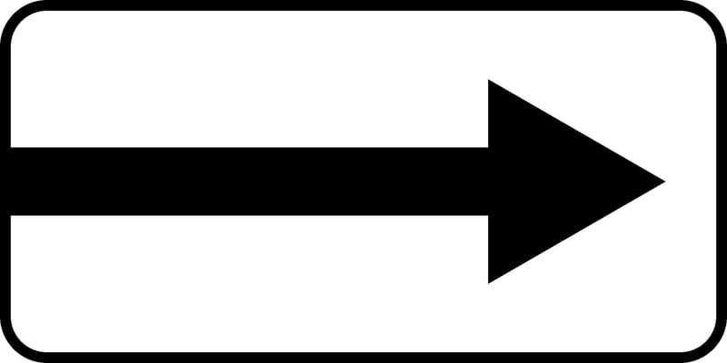 Дорожный знак табличка 8.3.1 "Направления действия"