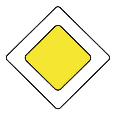 Дорожный знак 2.1 "Главная дорога"