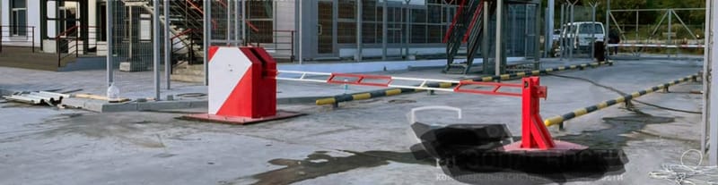 Шлагбаум антивандальный противотаранный Барьер автоматический Mantella вертикальный