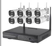 Wi-Fi Комплект видеонаблюдения WiFi беспроводной на 8 камер 3MP, 2.8mm