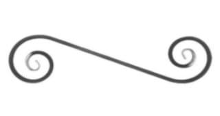 Вензель S, 510х120 мм